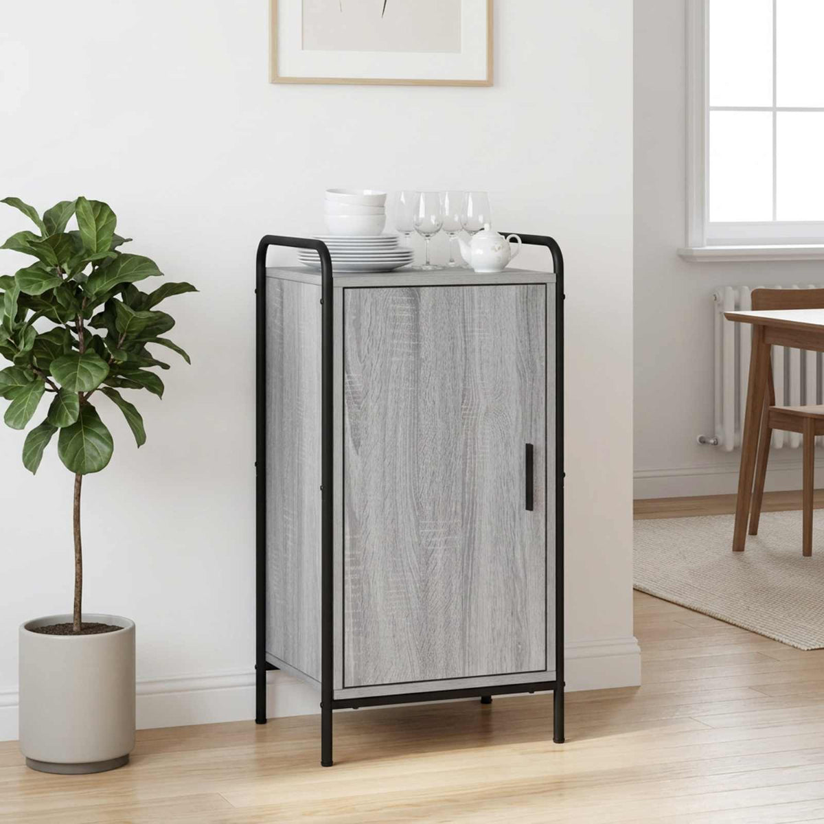 Kreveta Siva Sonoma 97 x 33 x 81 cm Konstruirano drvo