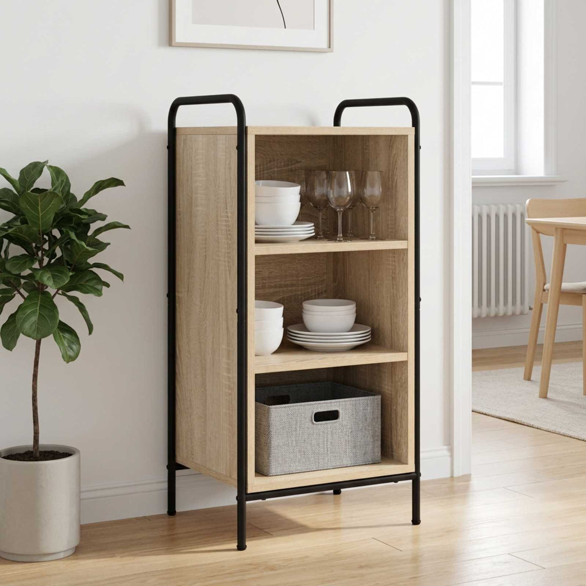 Kreveta Hrast sonoma 97 x 33 x 81 cm Konstruirano drvo