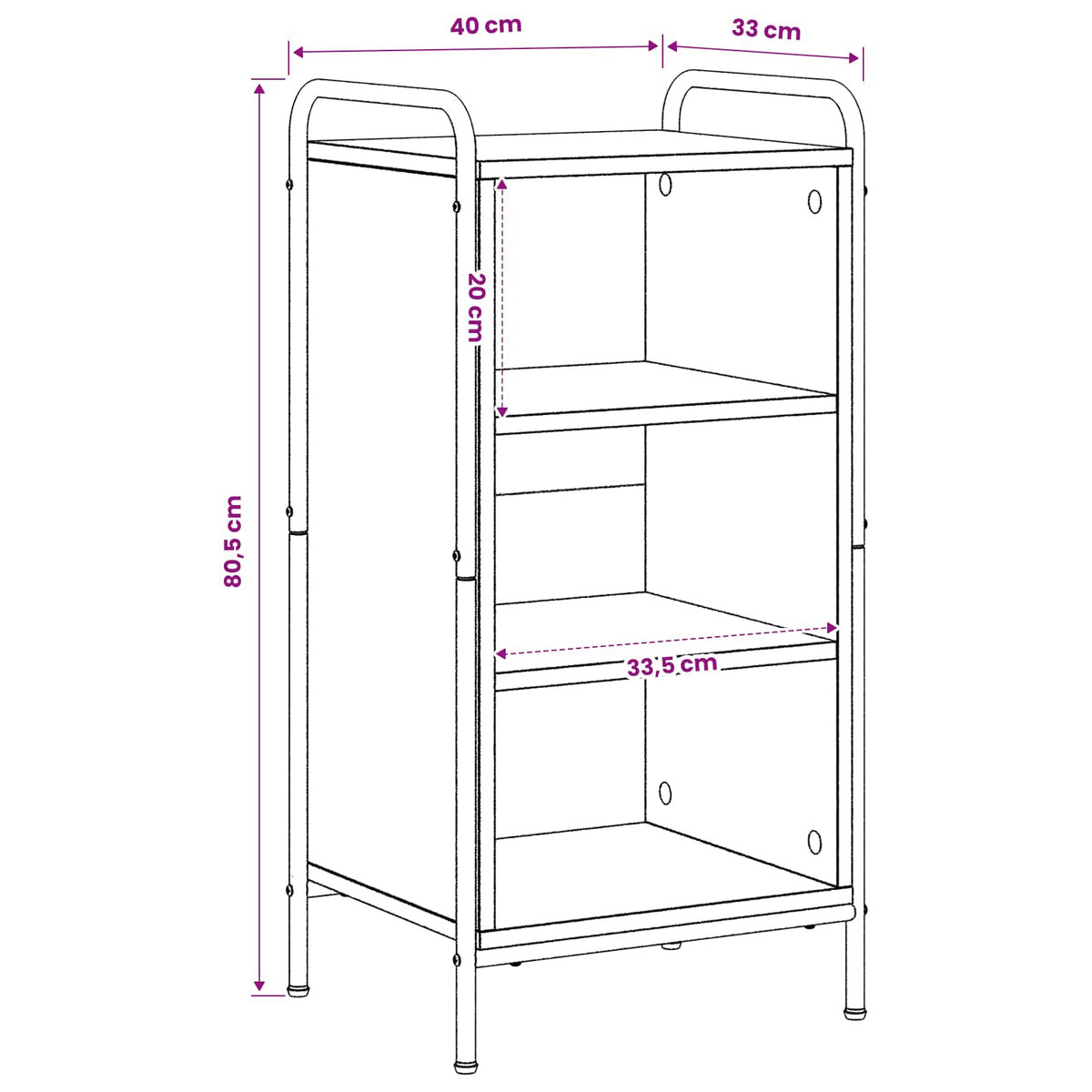 Kreveta Hrast sonoma 97 x 33 x 81 cm Konstruirano drvo