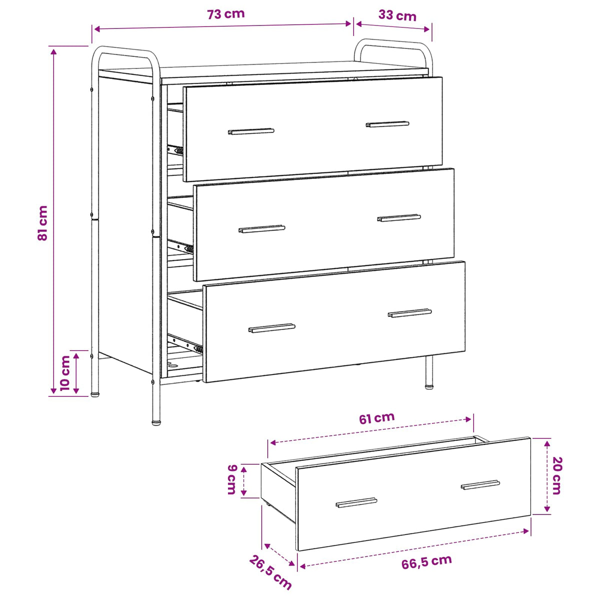 Kreveta Dimljeni hrast 97 x 33 x 81 cm Konstruirano drvo