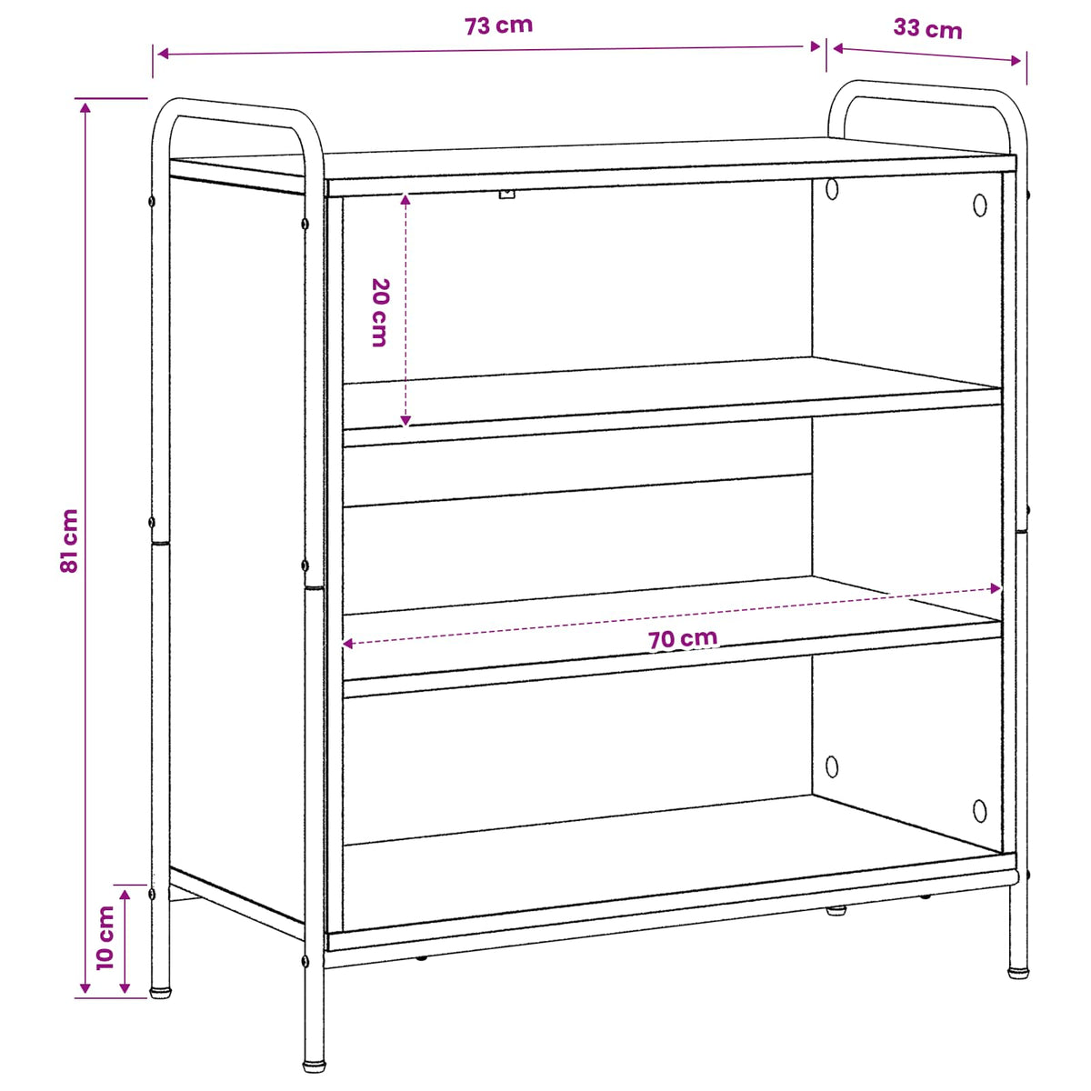 Kreveta Crni hrast 97 x 33 x 81 cm Konstruirano drvo