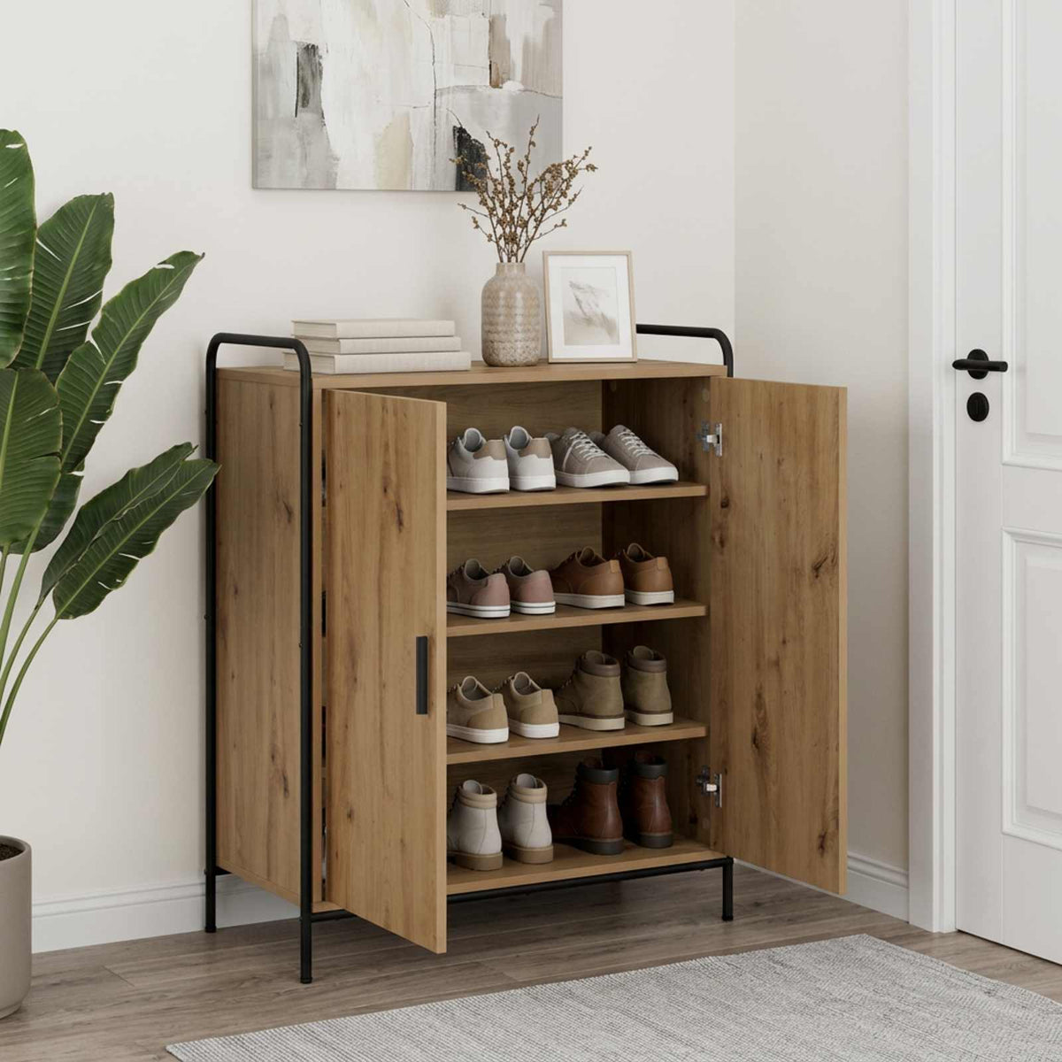 Ormar za cipele 76 x 36,5 x 93 cm Konstruirano drvo