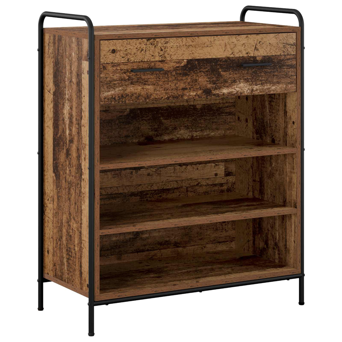 Ormar za cipele 76 x 36,5 x 93 cm Konstruirano drvo Staro drvo