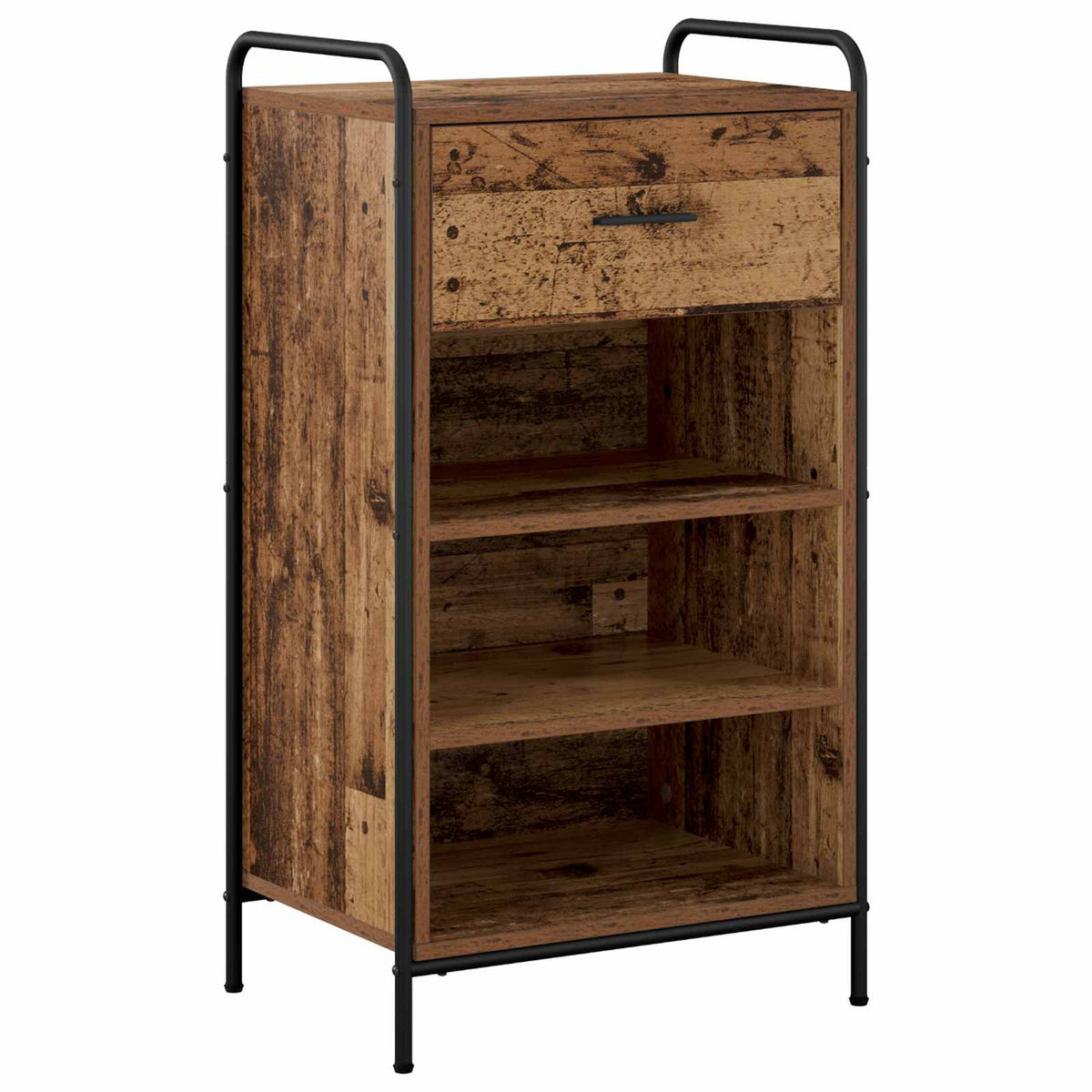 Ormar za cipele 51 x 36,5 x 93 cm Konstruirano drvo Staro drvo