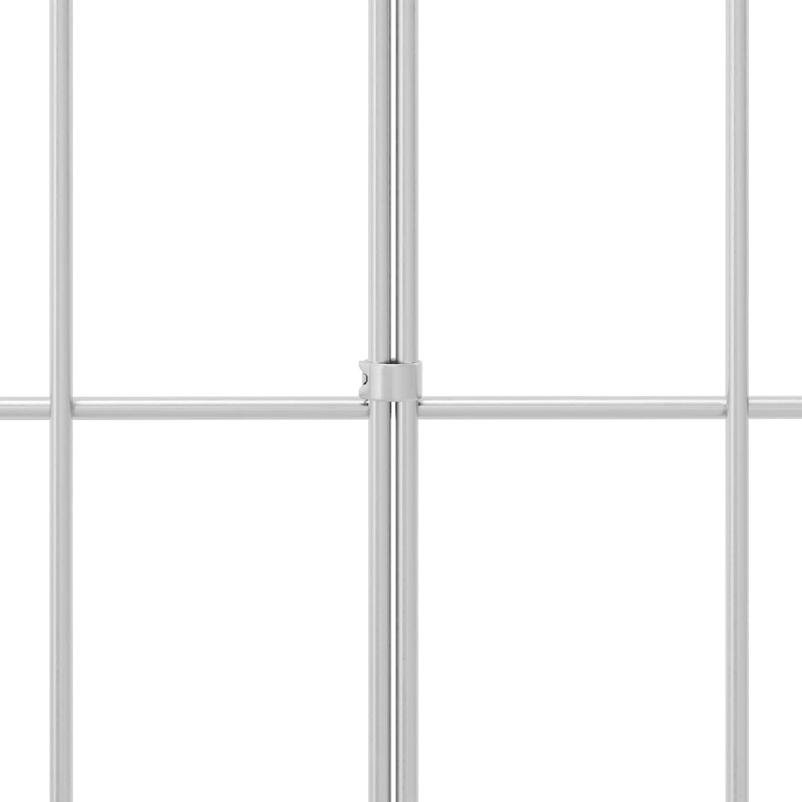 Panel vrtne ograde 24 pcs Pocinčani čelik Srebrna