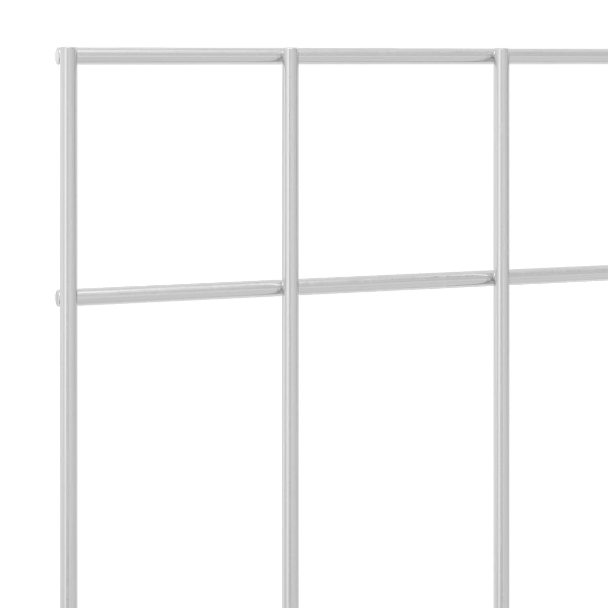Panel vrtne ograde 12 kom. 25 x 30 cm Pocinčani čelik Srebrna