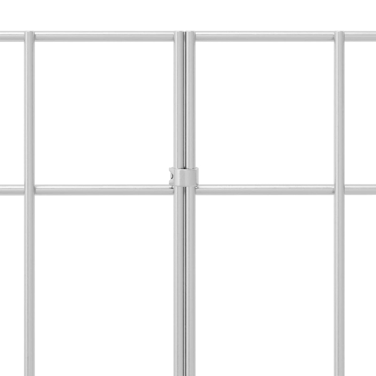 Panel vrtne ograde 24 kom. 100 x 30 cm Pocinčani čelik Srebrna