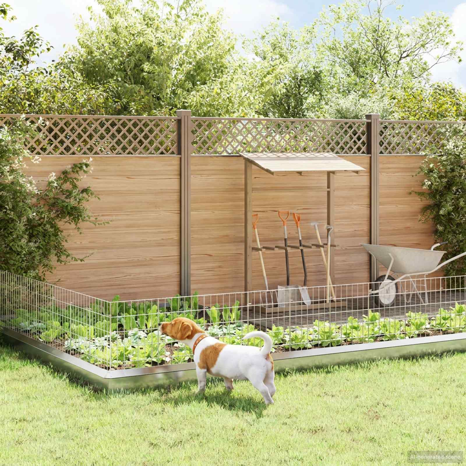 Ograda za vrt s kolčićima 12 pcs 35 x 50 cm Mesh Srebrna