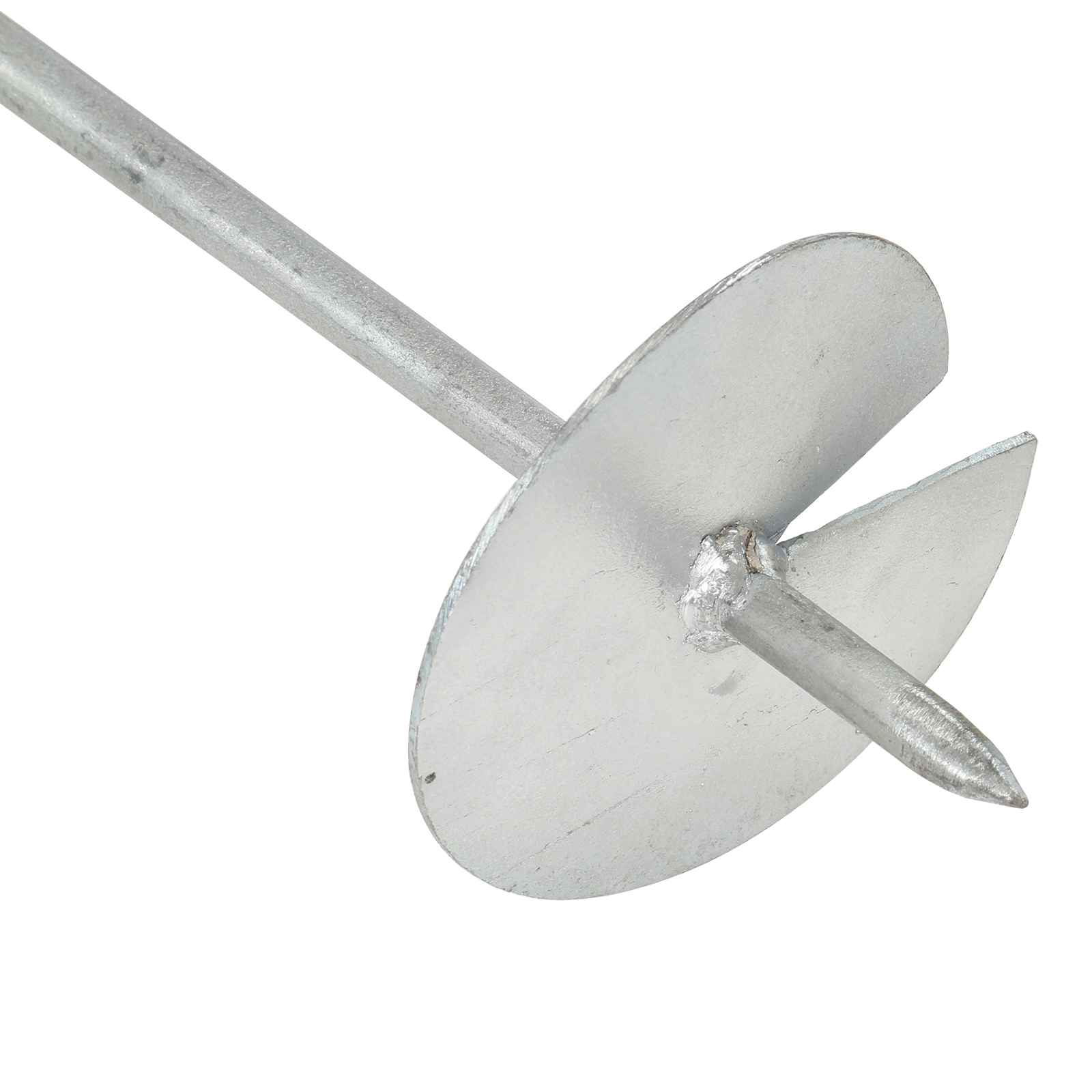 Zemaljska sidra 4 pcs Srebrna Ø10 x 60 cm Galvanizirani metal