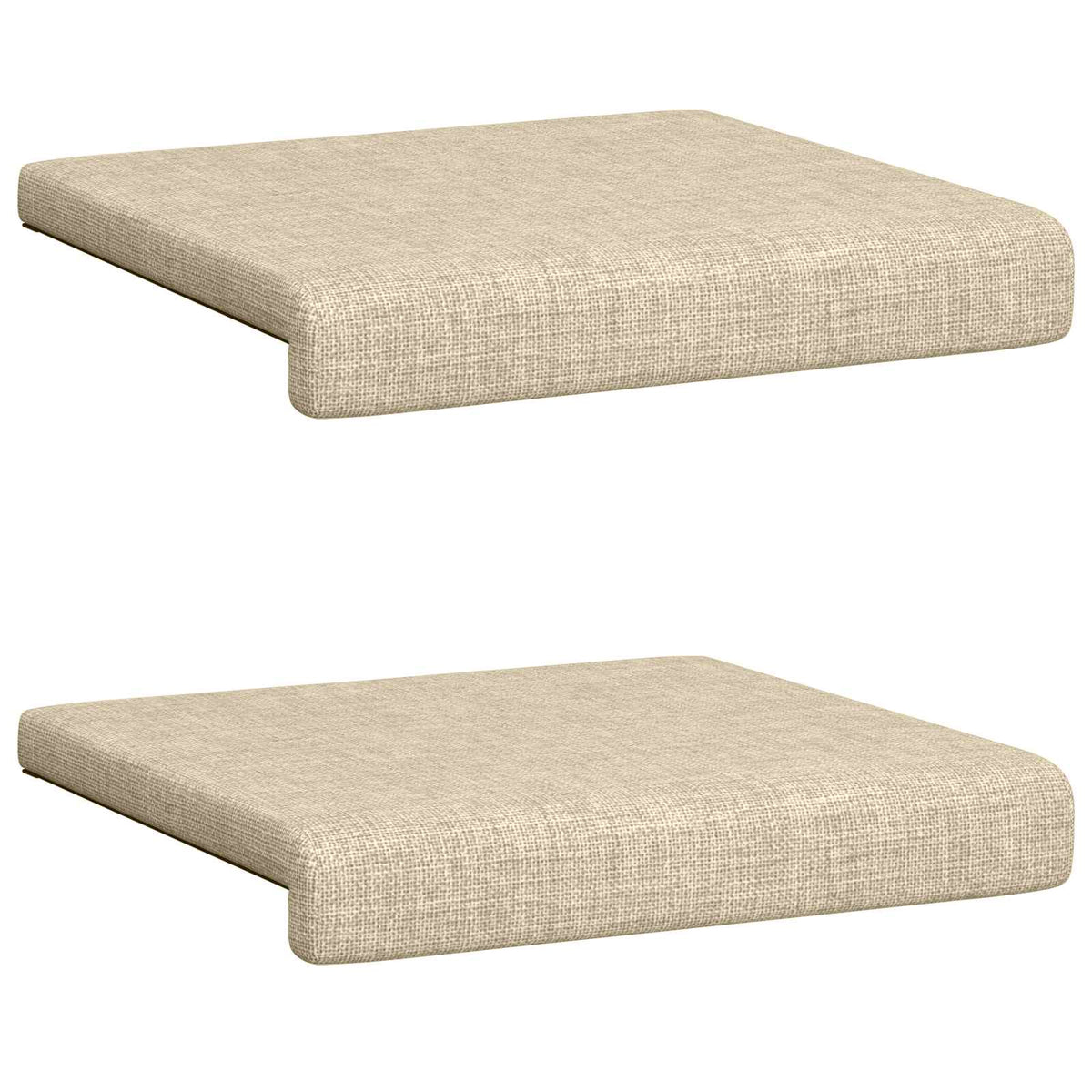 Jastučić za klupu 2 kom. Tkanina Krem Dubina 35 cm