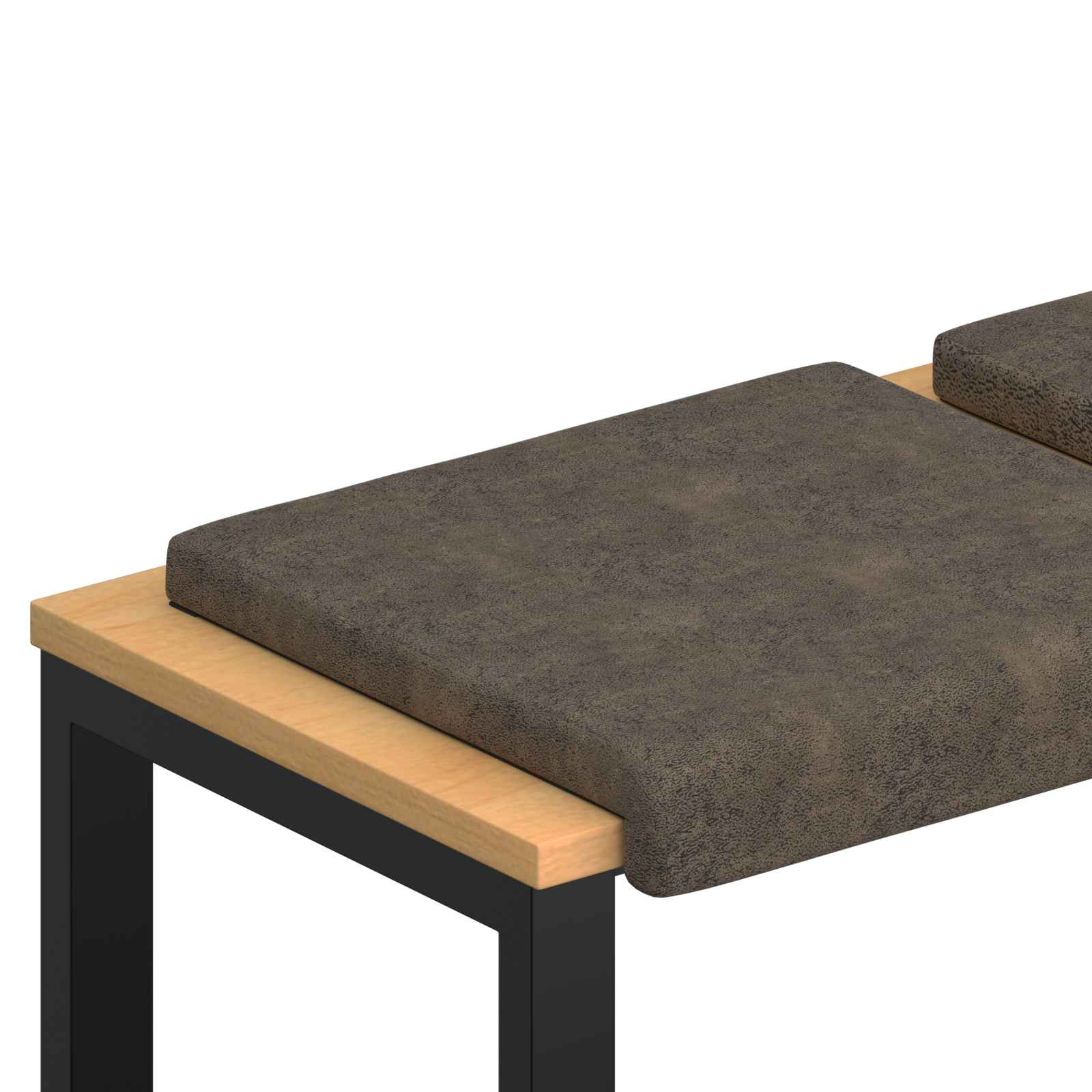 Jastučić za klupu 2 kom. Umjetni sued Tamnosiva Dubina 35 cm