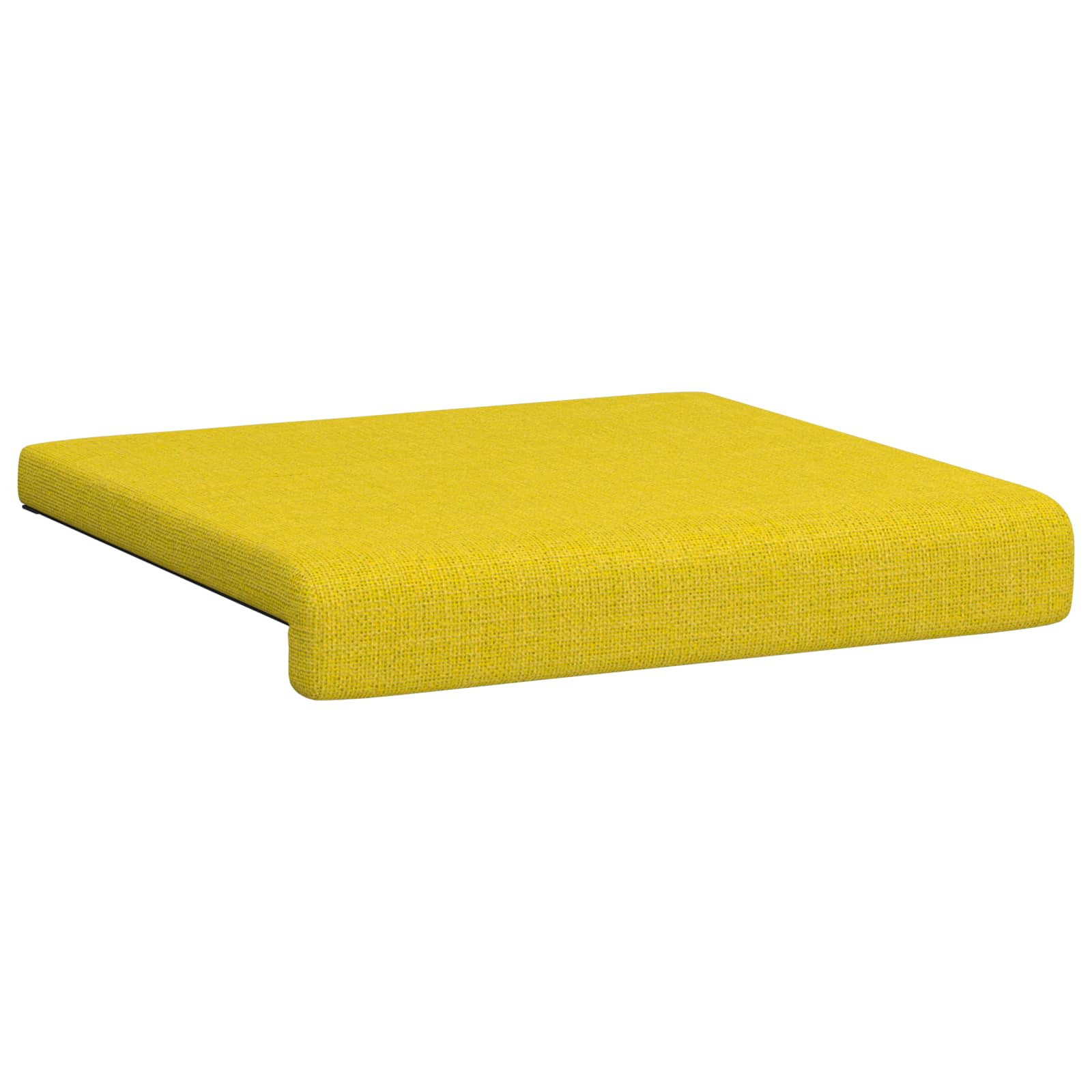 Jastučić za klupu 4 kom. Tkanina Svijetlo žuta Dubina 35 cm
