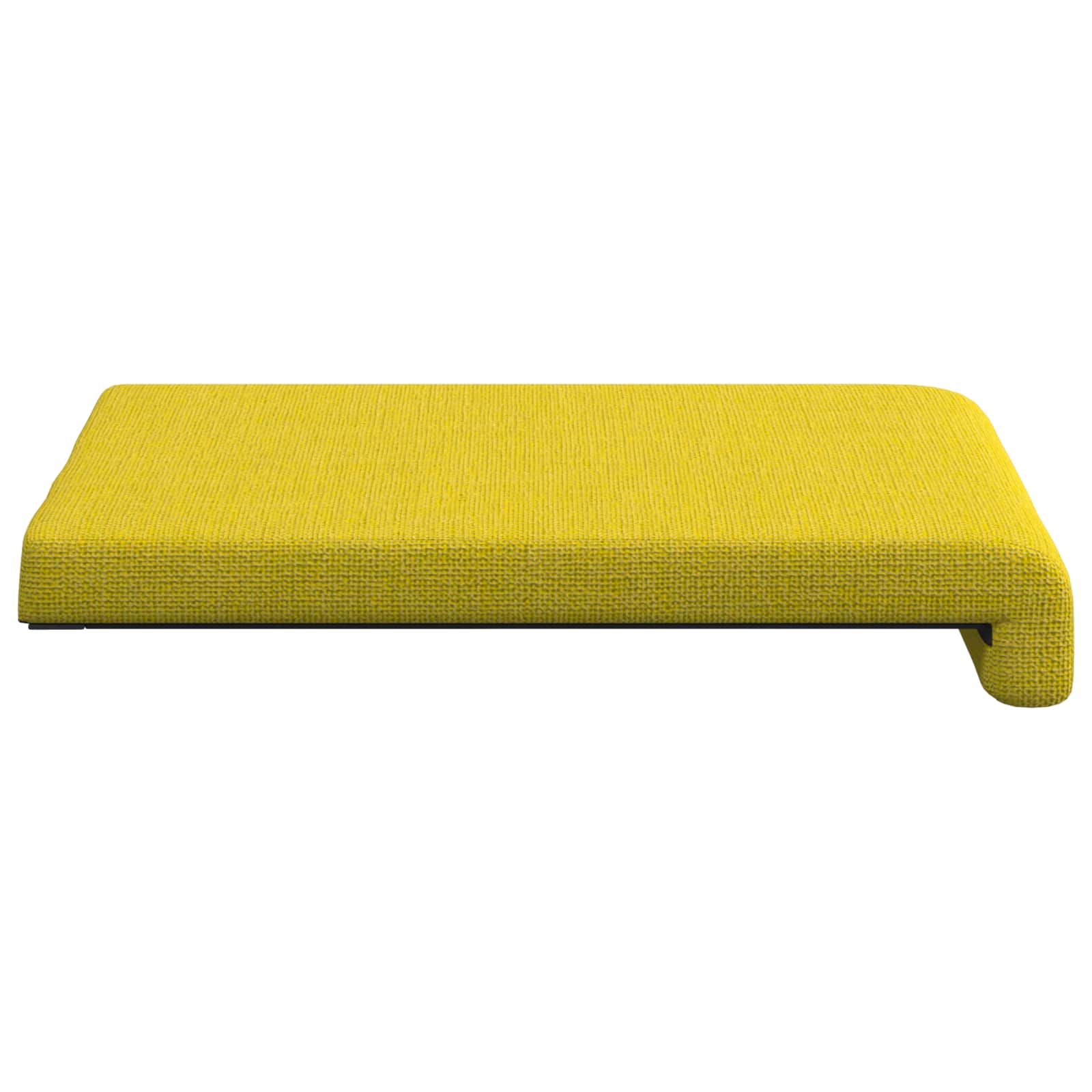 Jastučić za klupu 4 kom. Tkanina Svijetlo žuta Dubina 35 cm