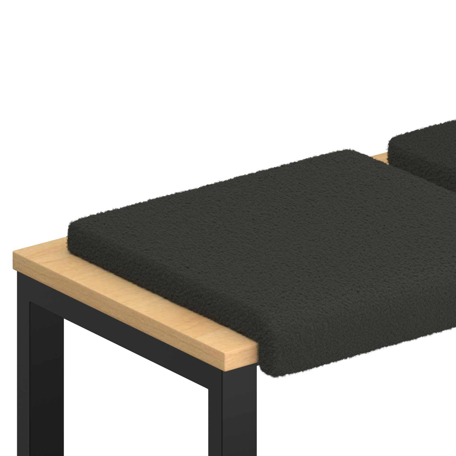Jastučić za klupu 4 kom. Sherpa Tkanina Tamnosiva Dubina 35 cm