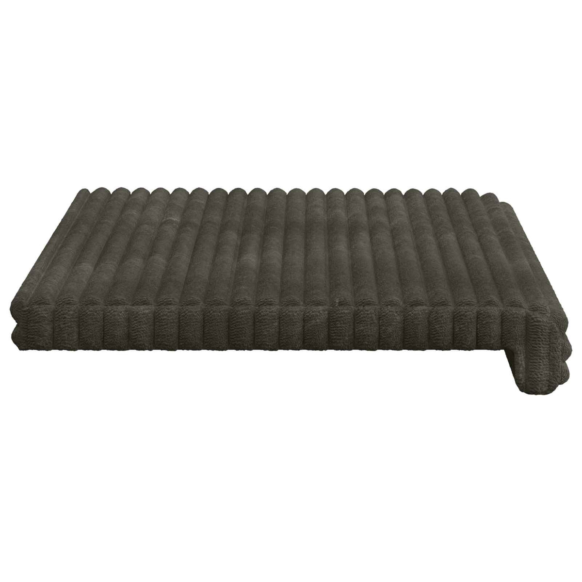 Jastučić za klupu Plišani kord Antracit Dubina 35 cm