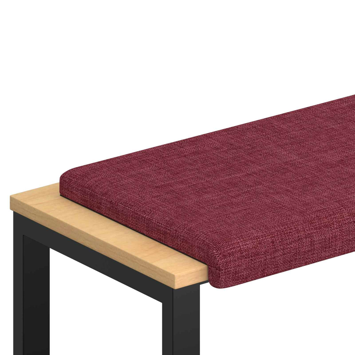 Jastučić za klupu Tkanina Vinska crvena Dubina 35 cm