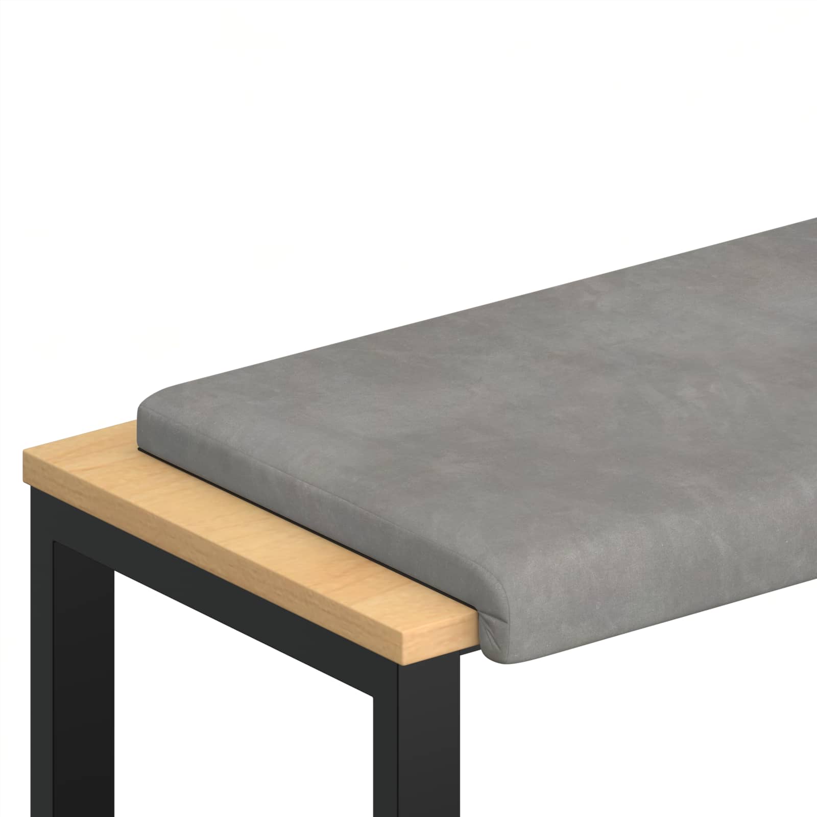 Jastučić za klupu Baršun Svjetlosiva Dubina 35 cm