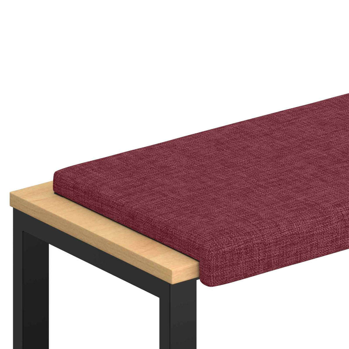 Jastučić za klupu Tkanina Vinska crvena Dubina 35 cm