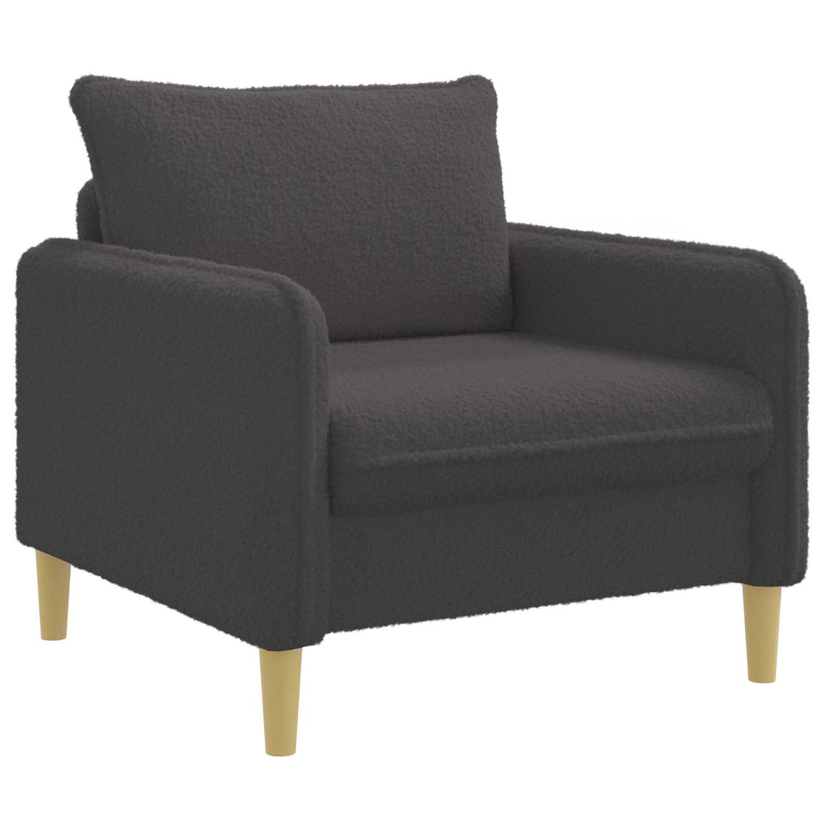 XL fotelja Tamnosiva Bouclé