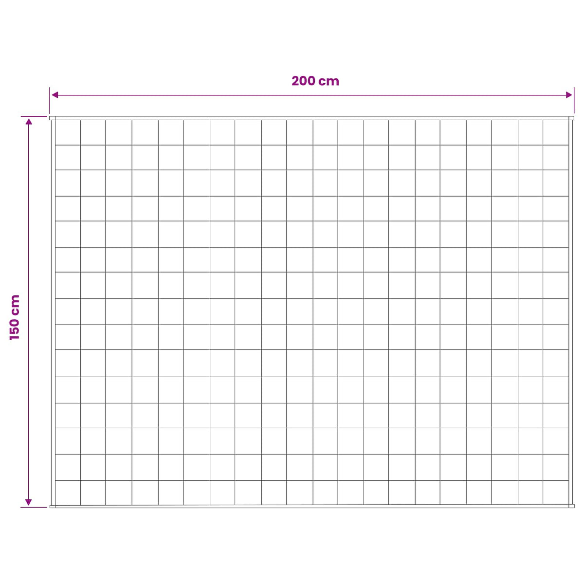 Težak pokrivač Bijela 150 x 200 cm 11 kg 100% Pamuk 205T