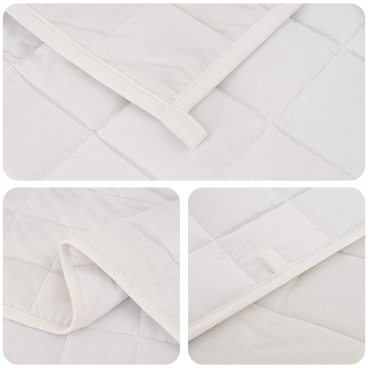Težak pokrivač Bijela 200 x 225 cm 13 kg 100% Pamuk 205T