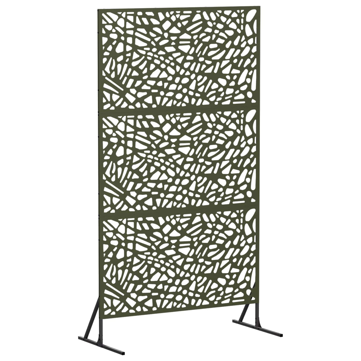 Zaslon za privatnost 100 x 50 x 180 cm Čelik Maslinastozelena