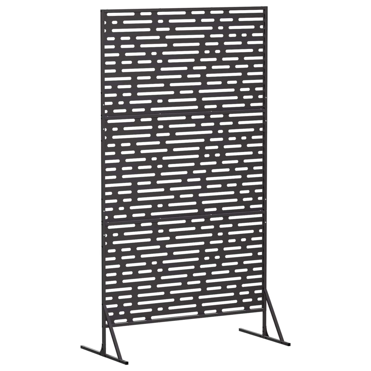 Zaslon za privatnost 100 x 50 x 180 cm Čelik Crna
