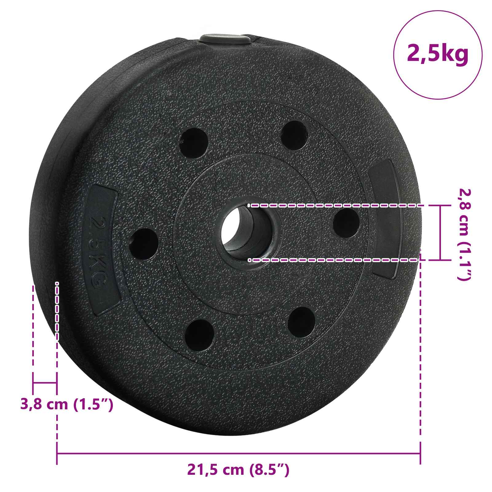 2-u-1 set bućica 40kg Crna i crvena Cement i pijesak od željeza