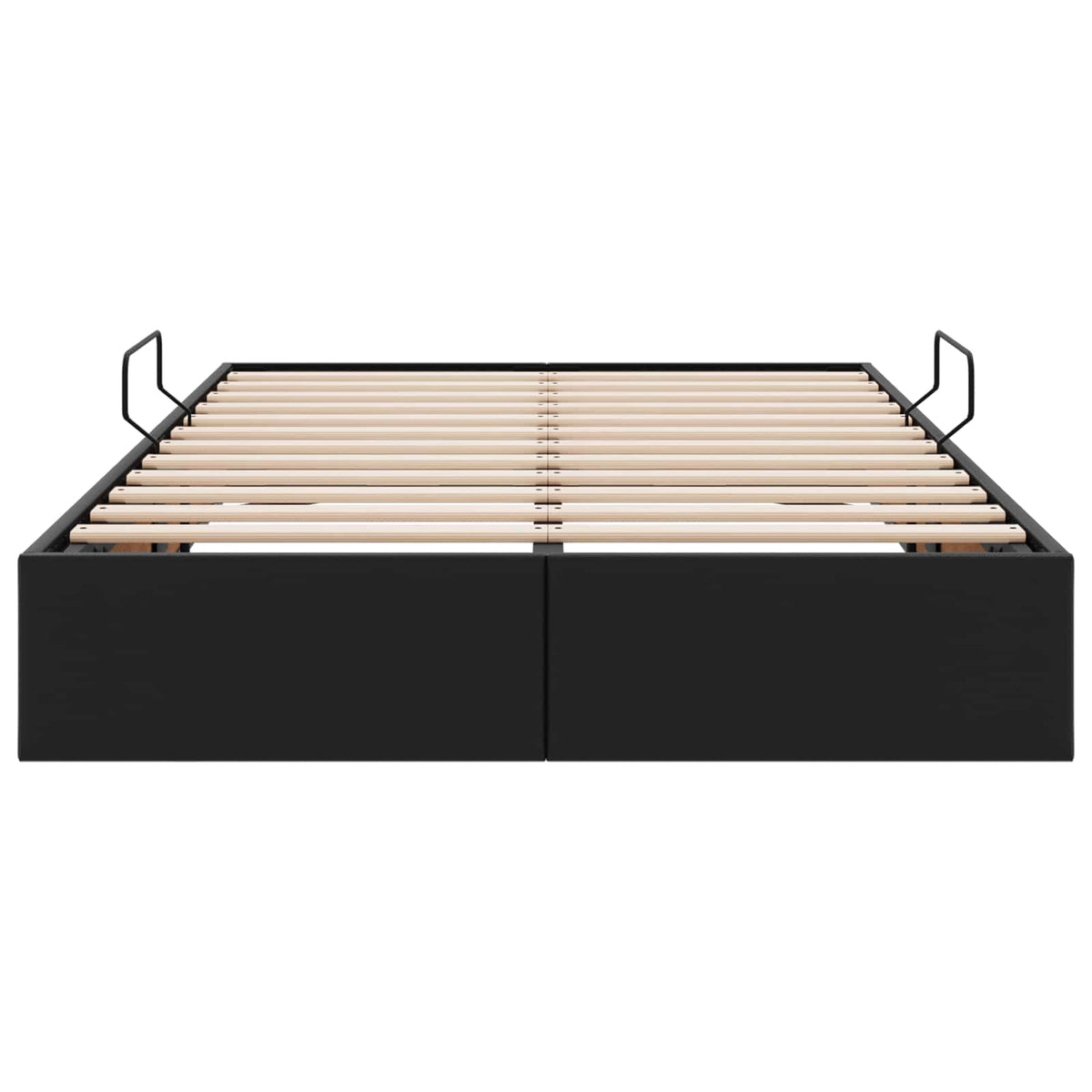 Otomanski krevet s pohranom Crna 120 x 200 cm Lažna koža