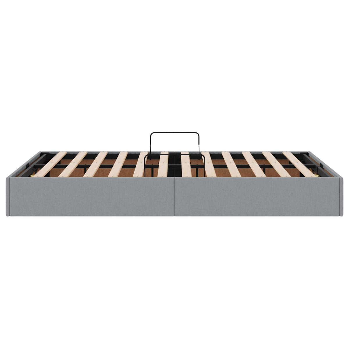 Otomanski krevet s pohranom Svijetlo siva 120 x 200 cm tkanina