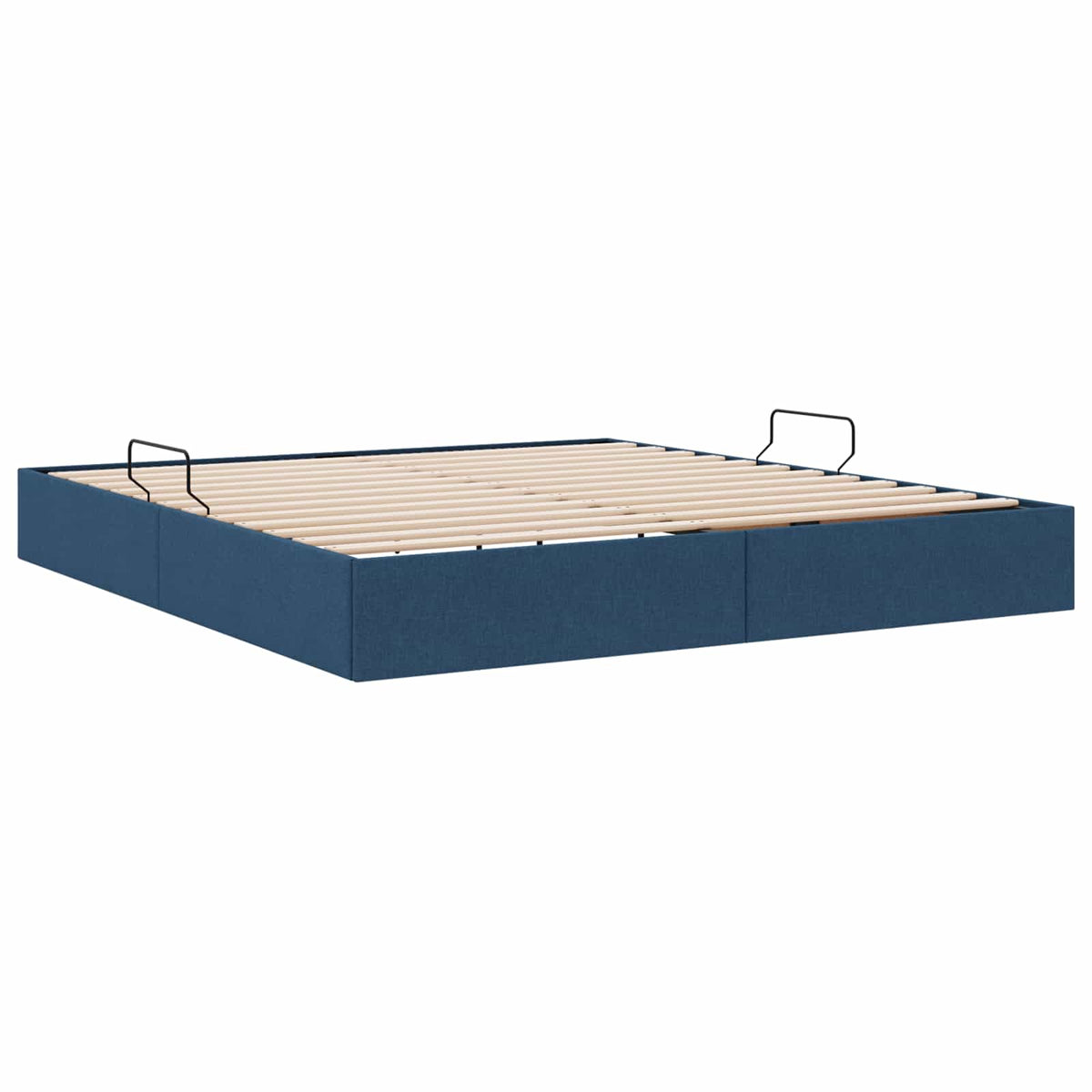 Otomanski krevet s pohranom Plava 160 x 200 cm tkanina