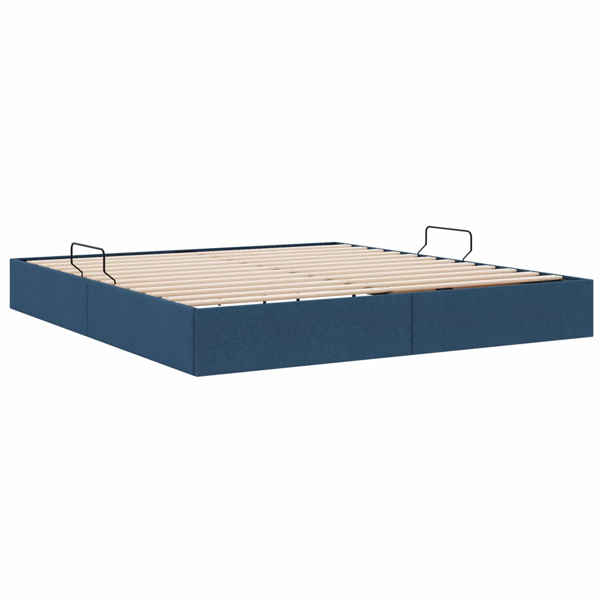 Otomanski krevet s pohranom Plava 160 x 200 cm tkanina
