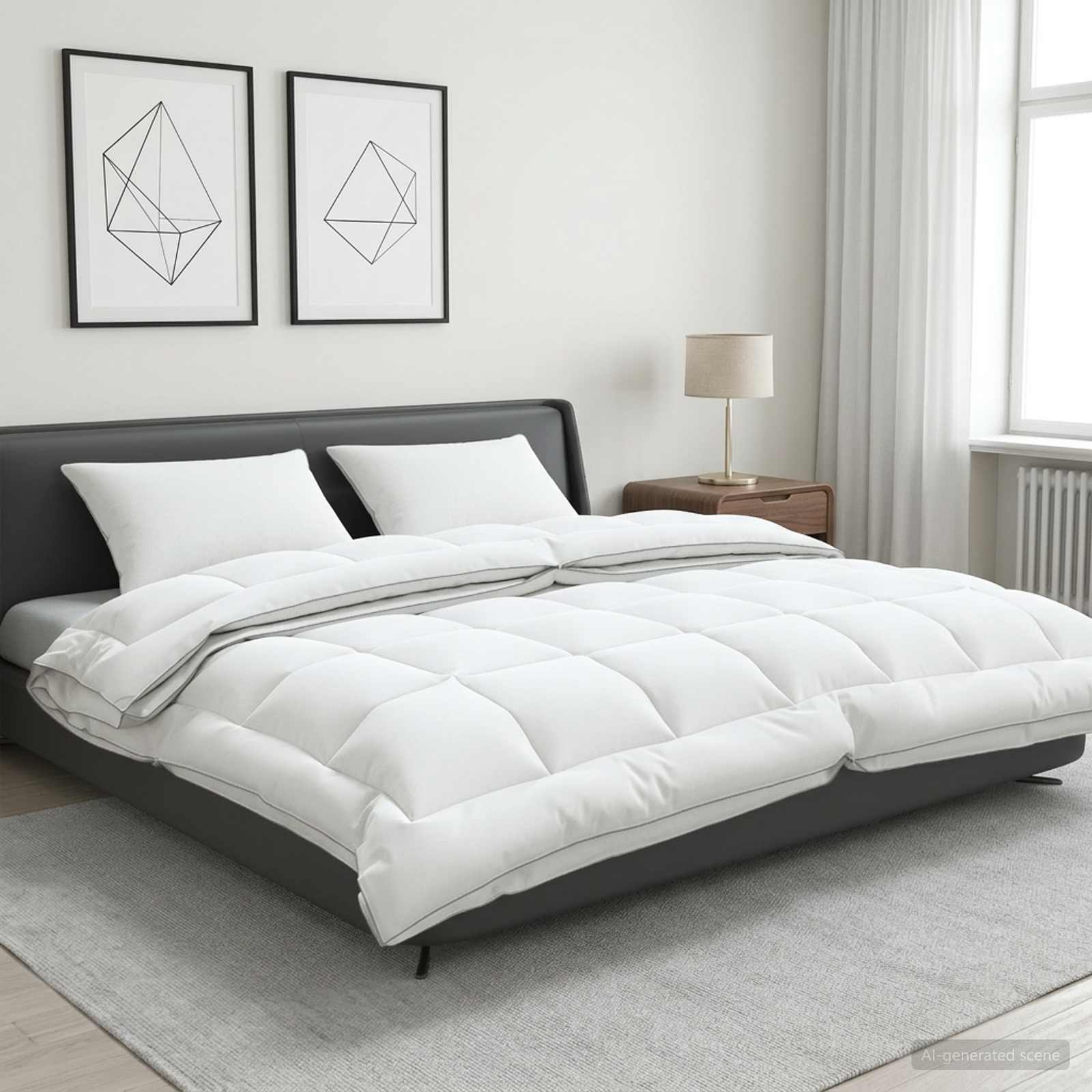 Set jastuka i popluna 3 kom. 240x260 cm 4 godišnja doba Vuna