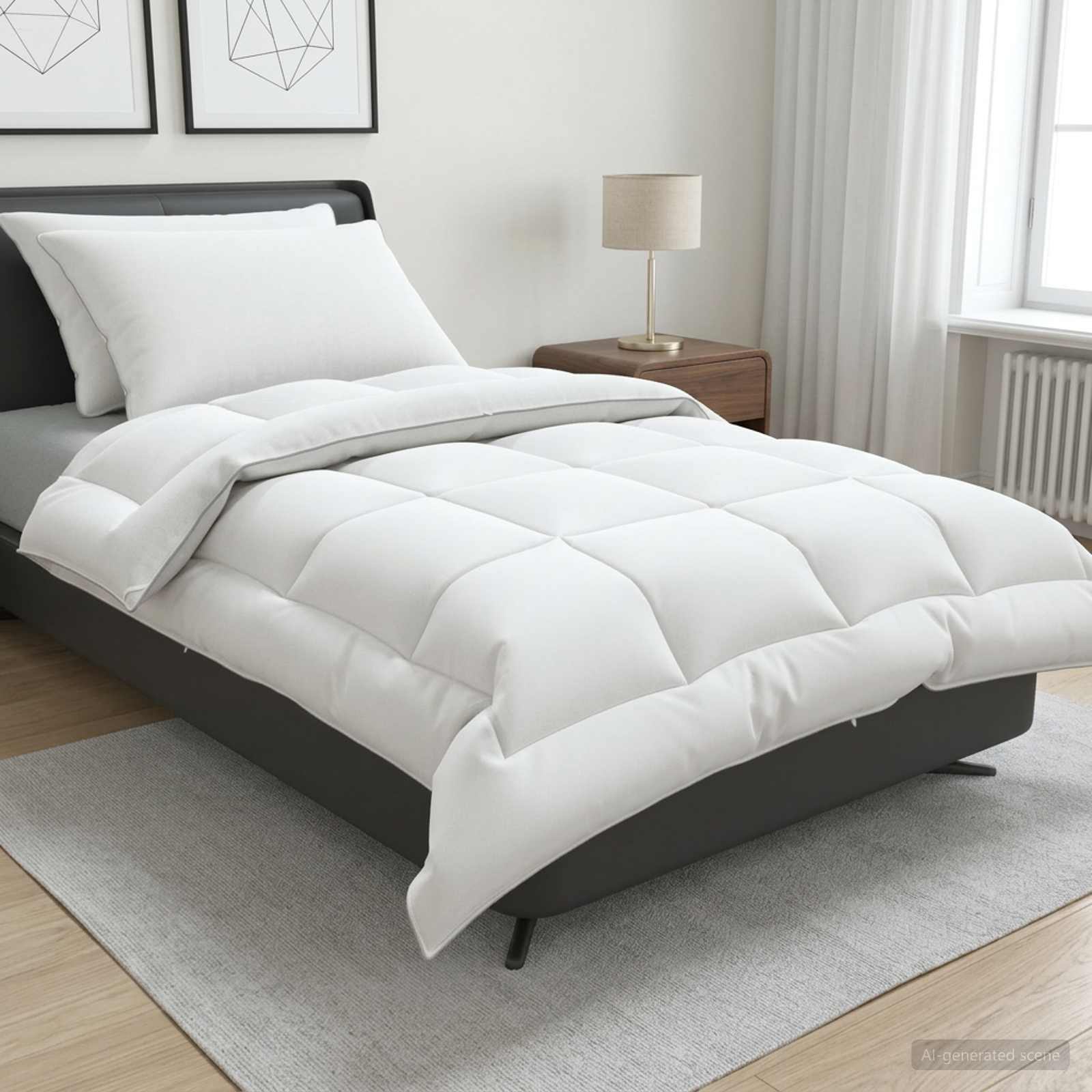 Set jastuka i popluna 3 kom. 140 x 220 cm 4 godišnja doba Vuna