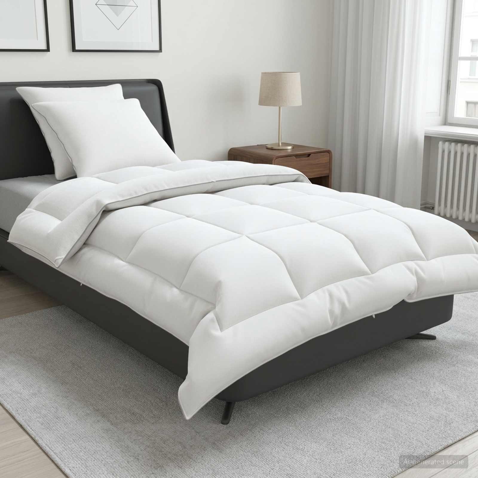 Set jastuka i popluna 3 kom. 140 x 220 cm 4 godišnja doba Vuna