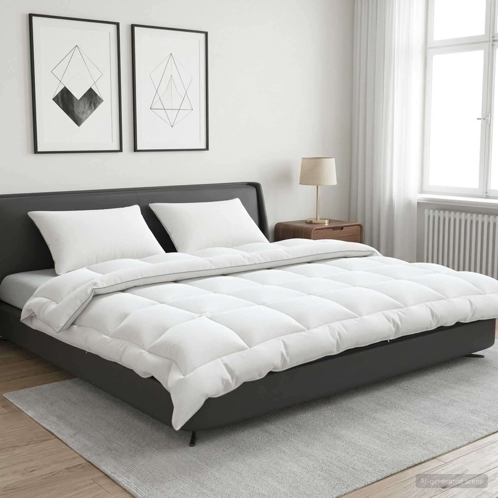 Set jastuka i popluna 3 kom. 200x200 cm Zima 450 GSM Vuna