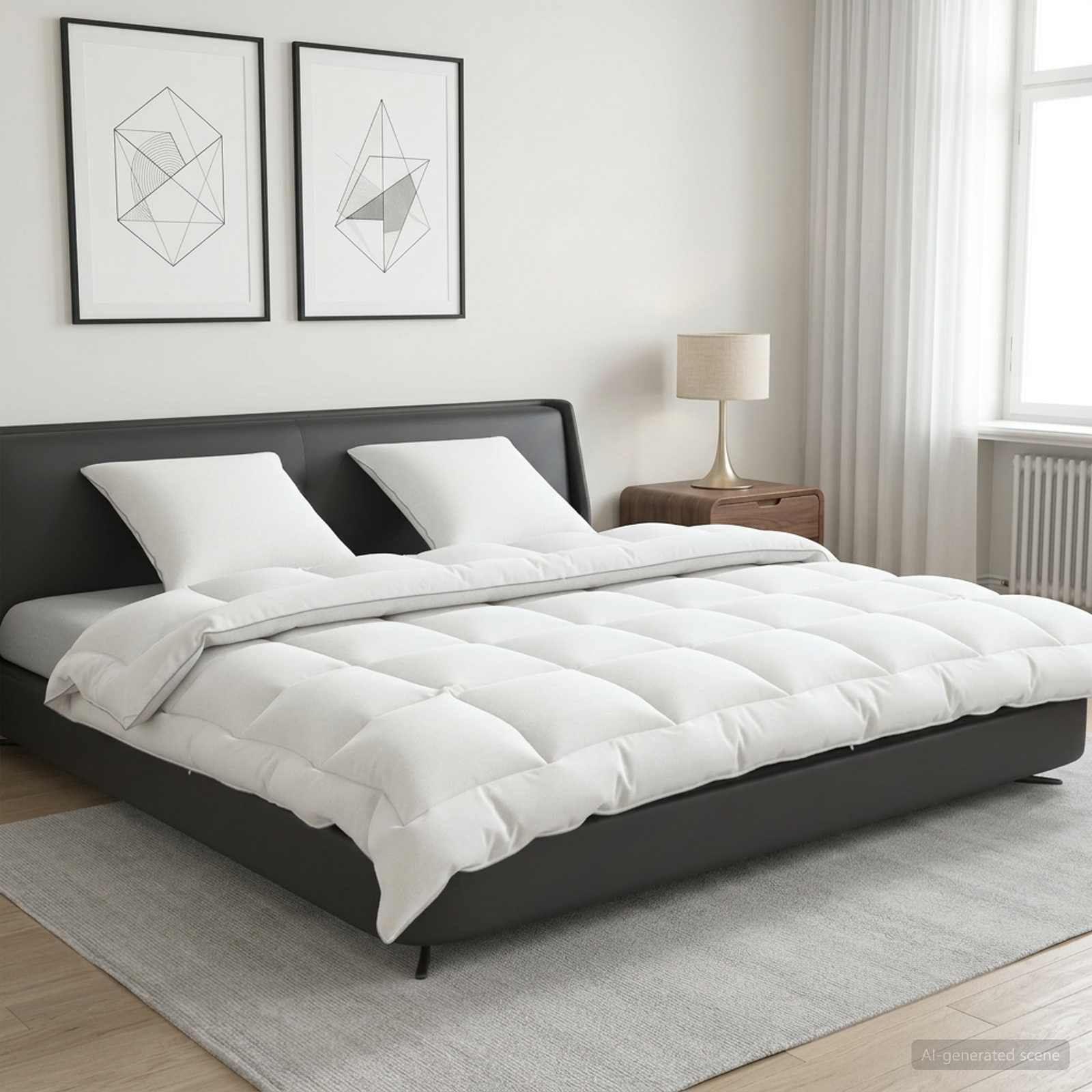 Set jastuka i popluna 3 kom. 200x200 cm Zima 450 GSM Vuna