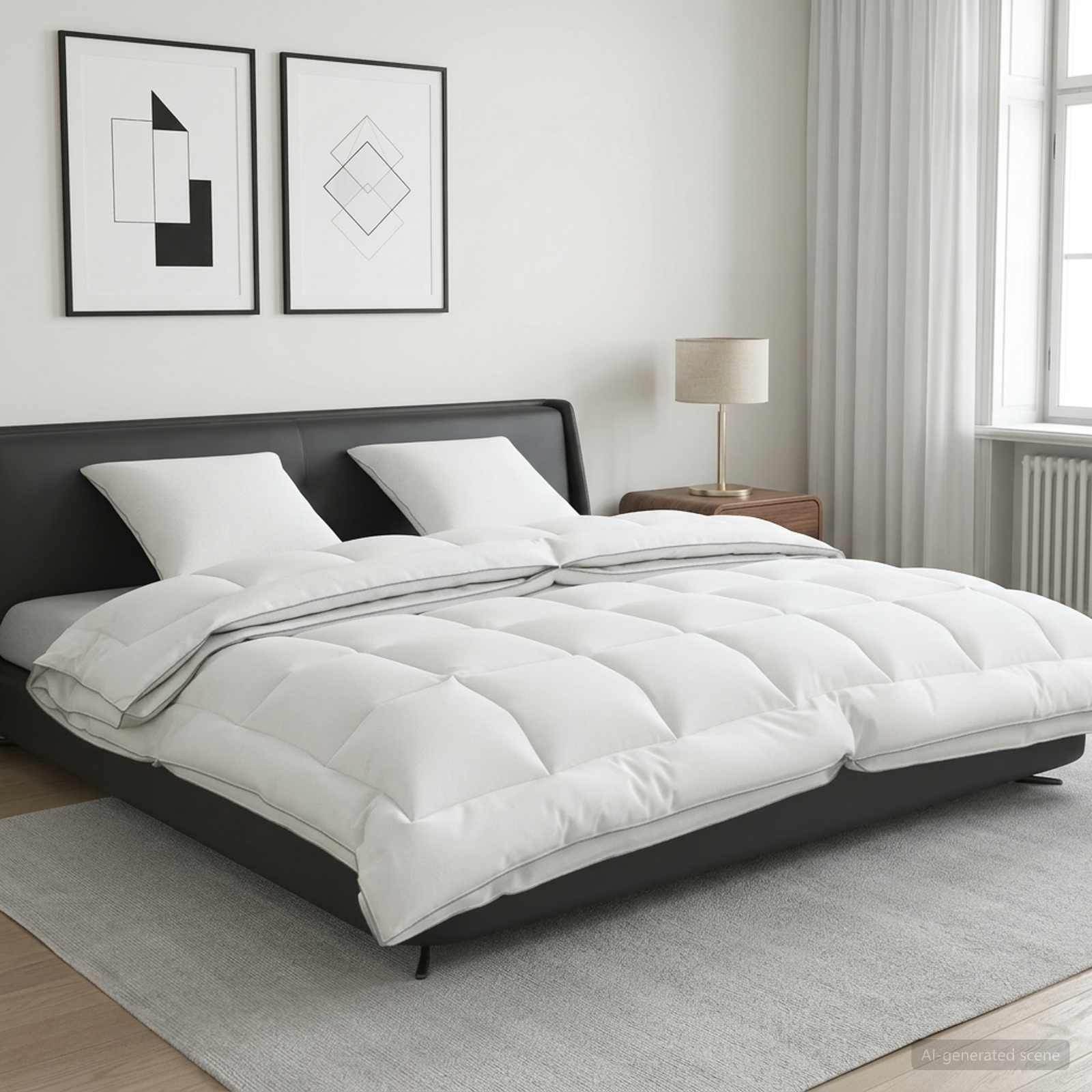Set jastuka i popluna 3 kom. 200x240 cm 4 godišnja doba Vuna