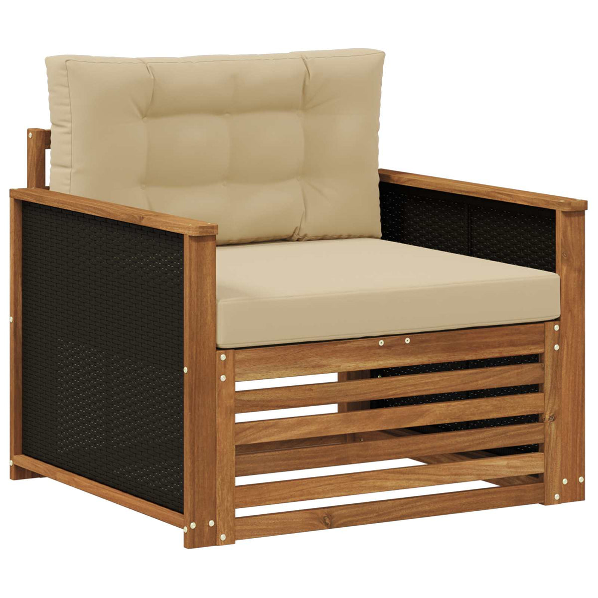 Srednja sofa za van Prirodna 83 x 91 x 73 cm