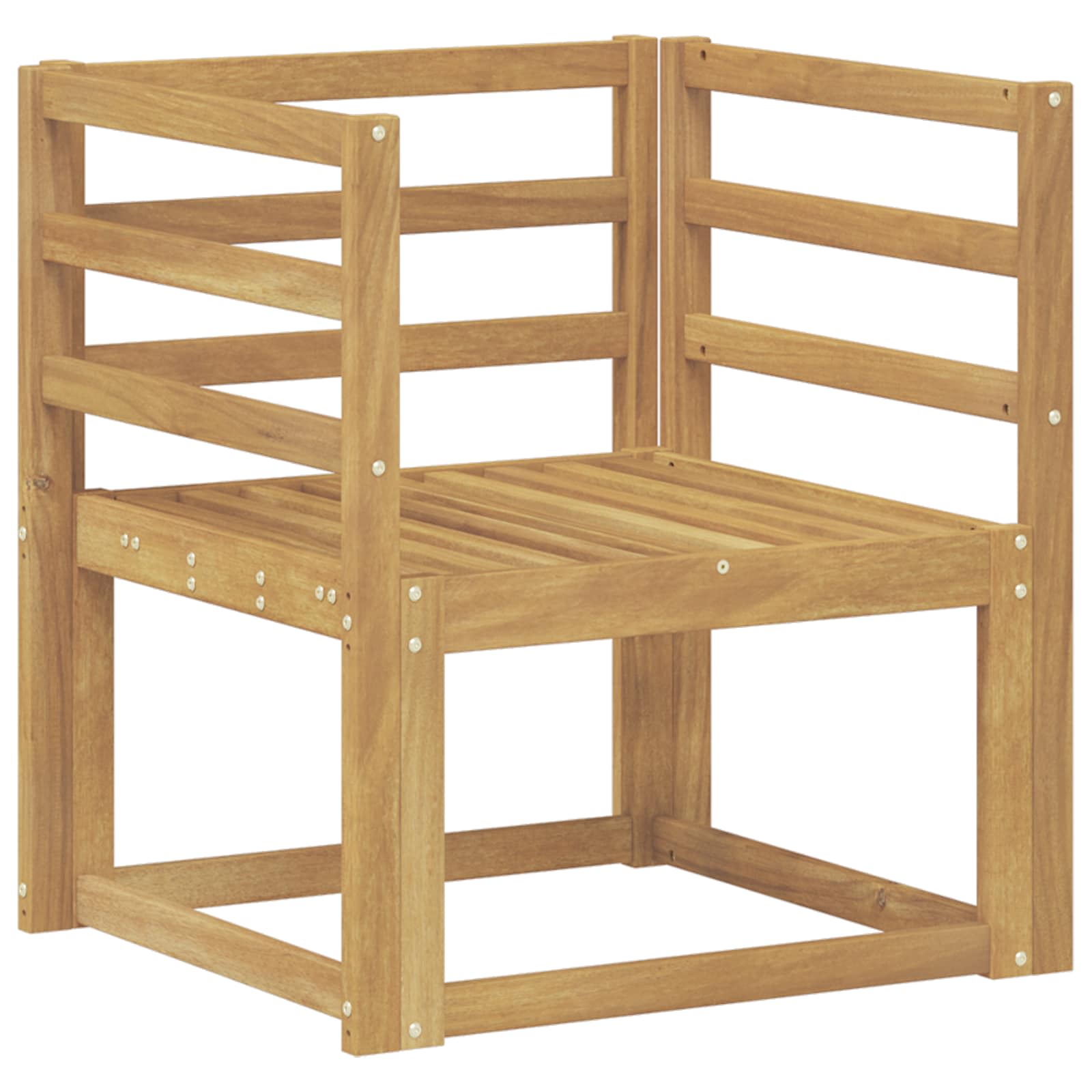 Set vanjskih sofa Čvrsto drvo akacije Bijela