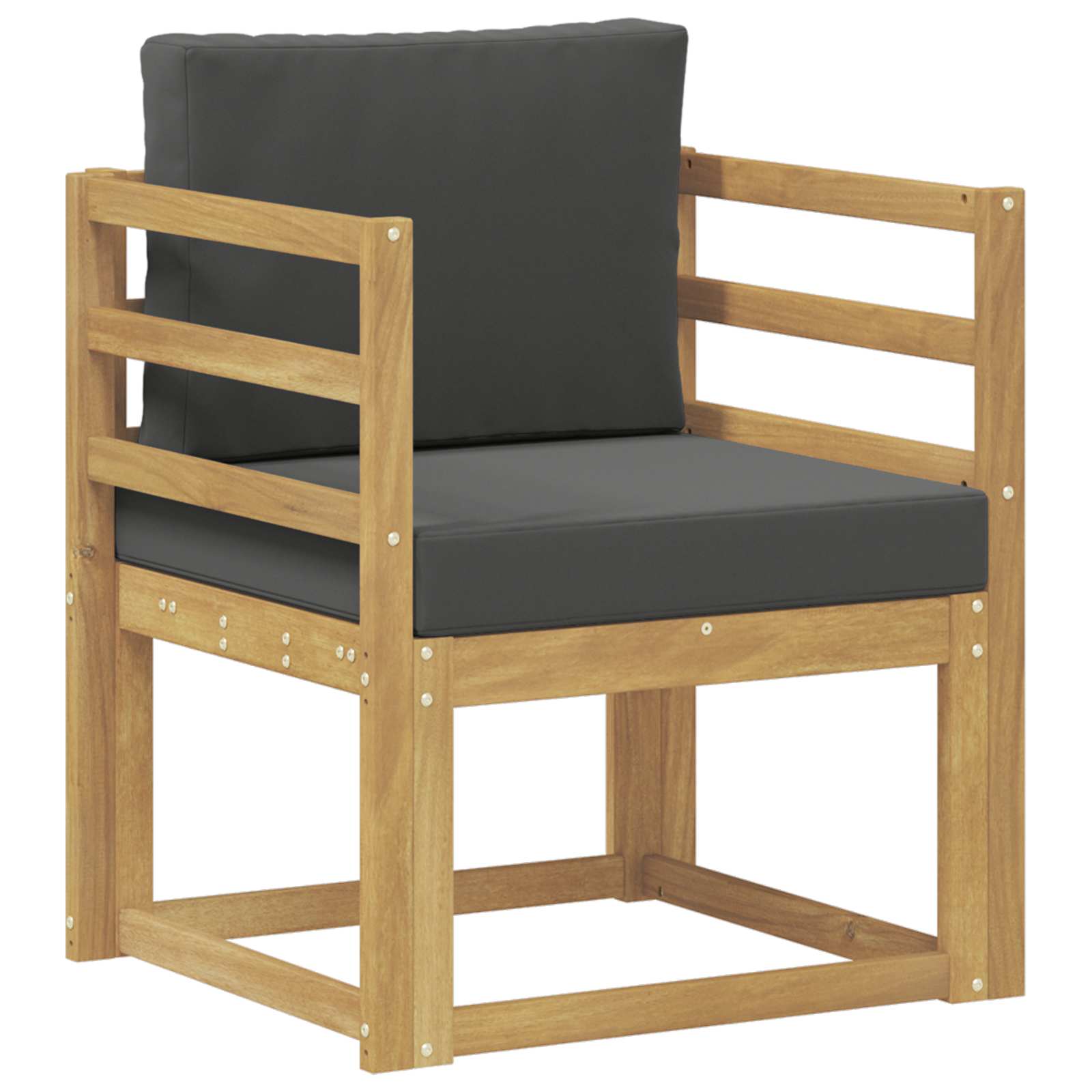 2 Komad Set vanjskih sofa Poliester Bijela i Antracit