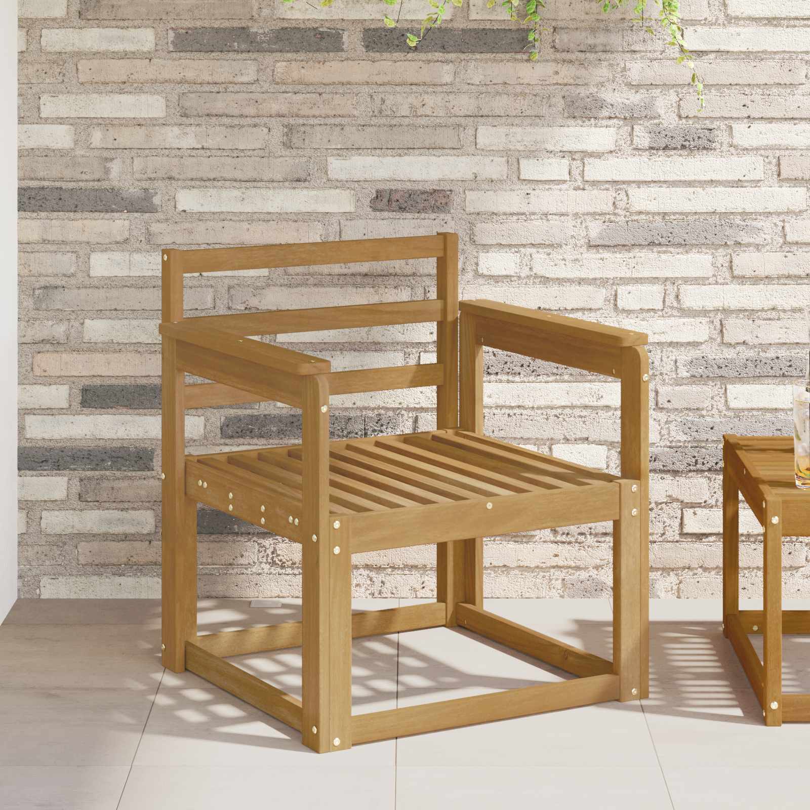 Set vanjskih sofa Čvrsto drvo akacije Bijela