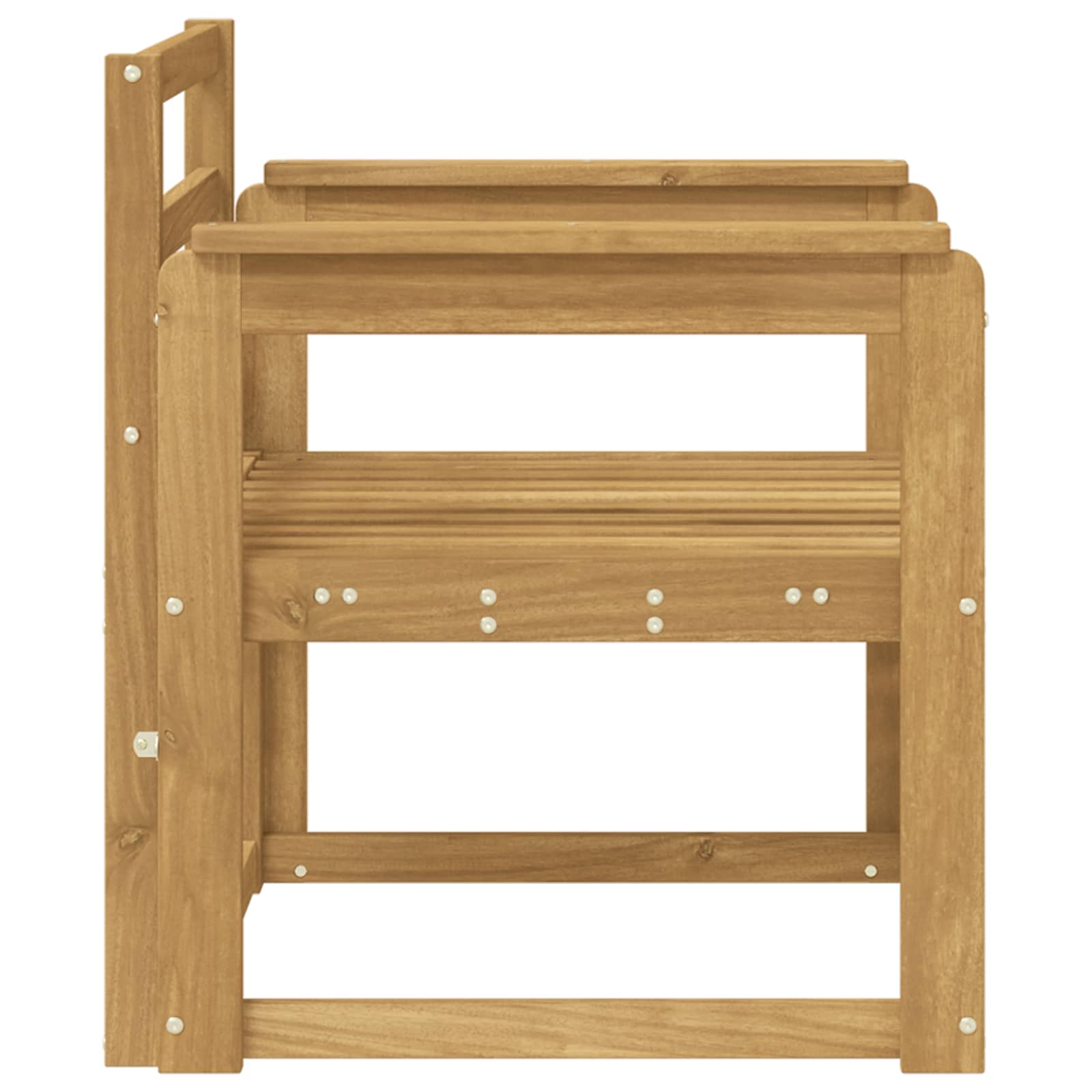 Set vanjskih sofa Čvrsto drvo akacije Bijela