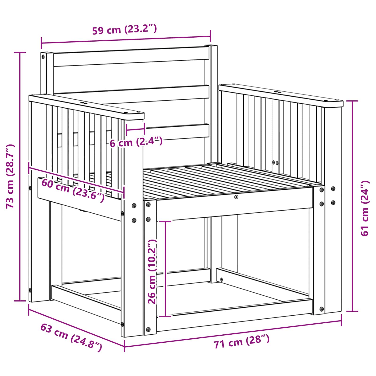 Set vanjskih sofa Čvrsto drvo akacije Bijela