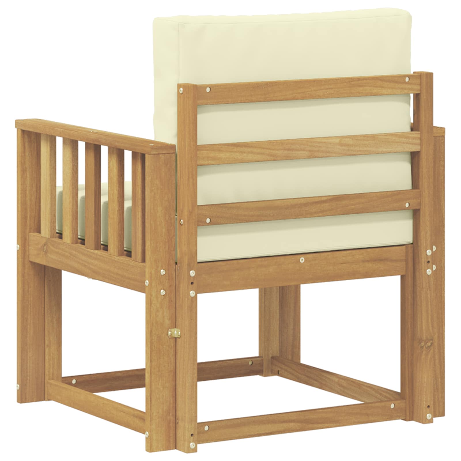 2 Komad Set vanjskih sofa Poliester Bijela i Krem