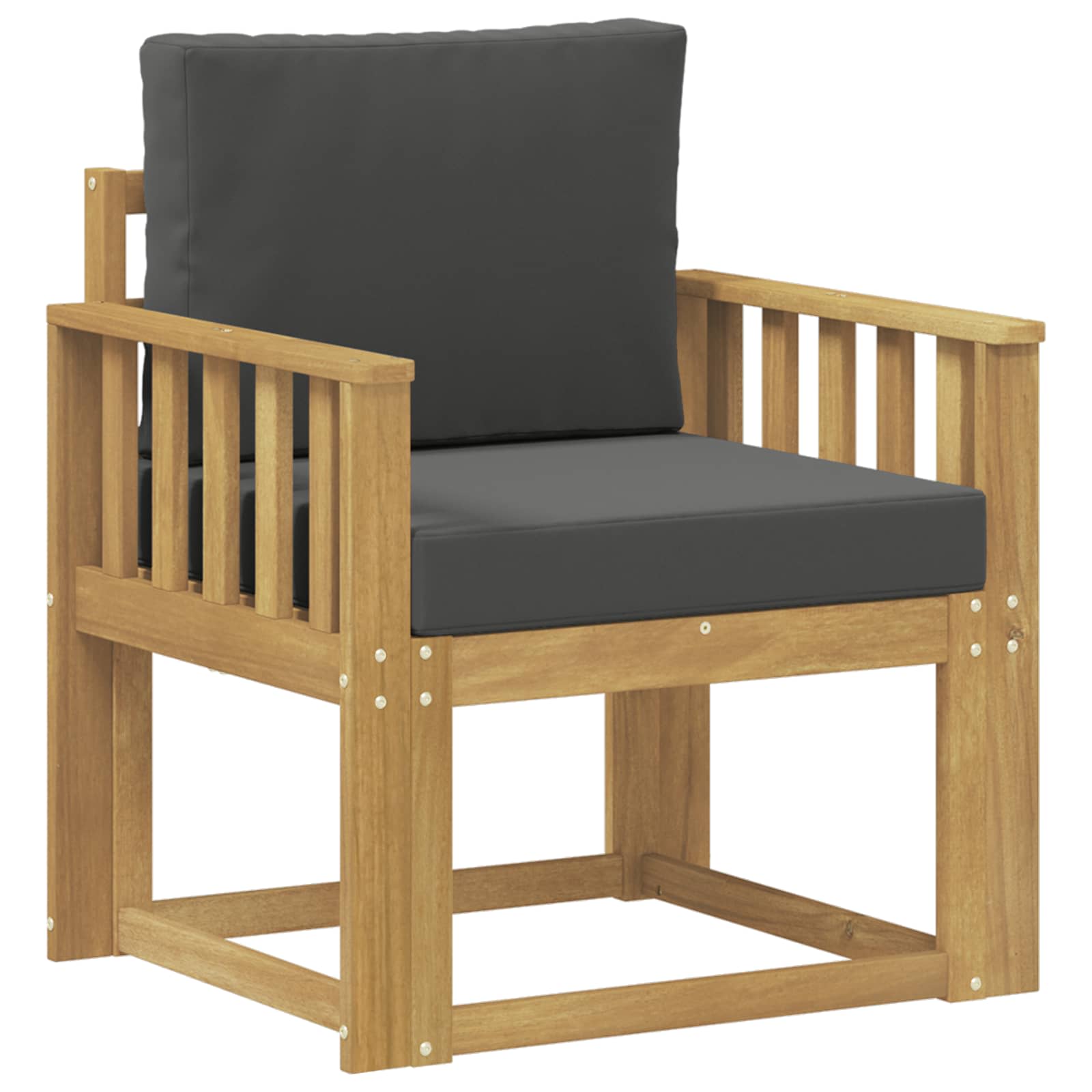 2 Komad Set vanjskih sofa Poliester Bijela i Antracit