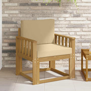 2 Komad Set vanjskih sofa Poliester Bijela i Bež