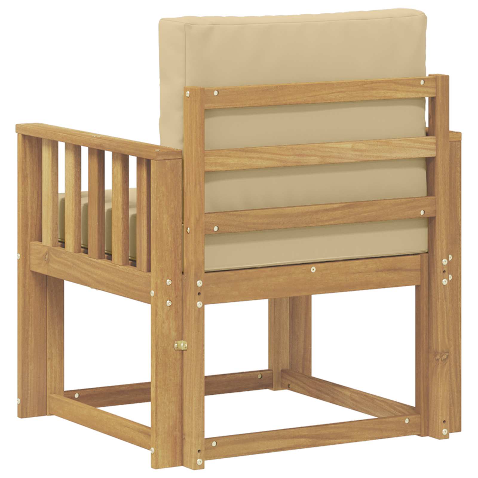 2 Komad Set vanjskih sofa Poliester Bijela i Bež