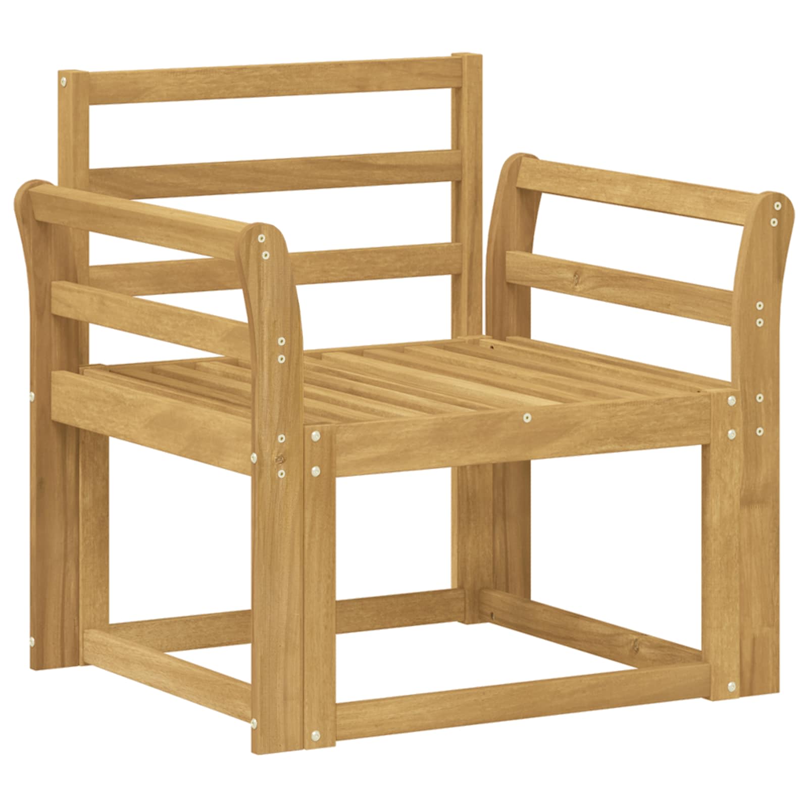 Set vanjskih sofa Čvrsto drvo akacije Bijela