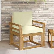 2 Komad Set vanjskih sofa Poliester Bijela i Krem